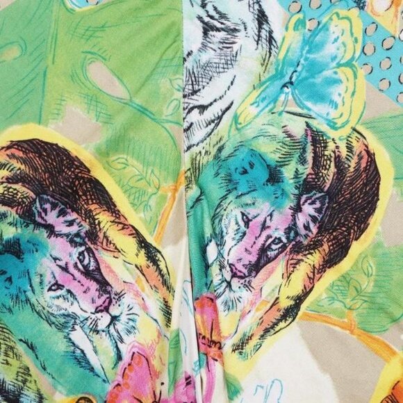 Blumarine Animal + Floral Silk Skirt - Picture 3 of 5